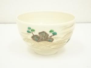 京焼　橋本紫雲造　色絵松茶碗（箱付）